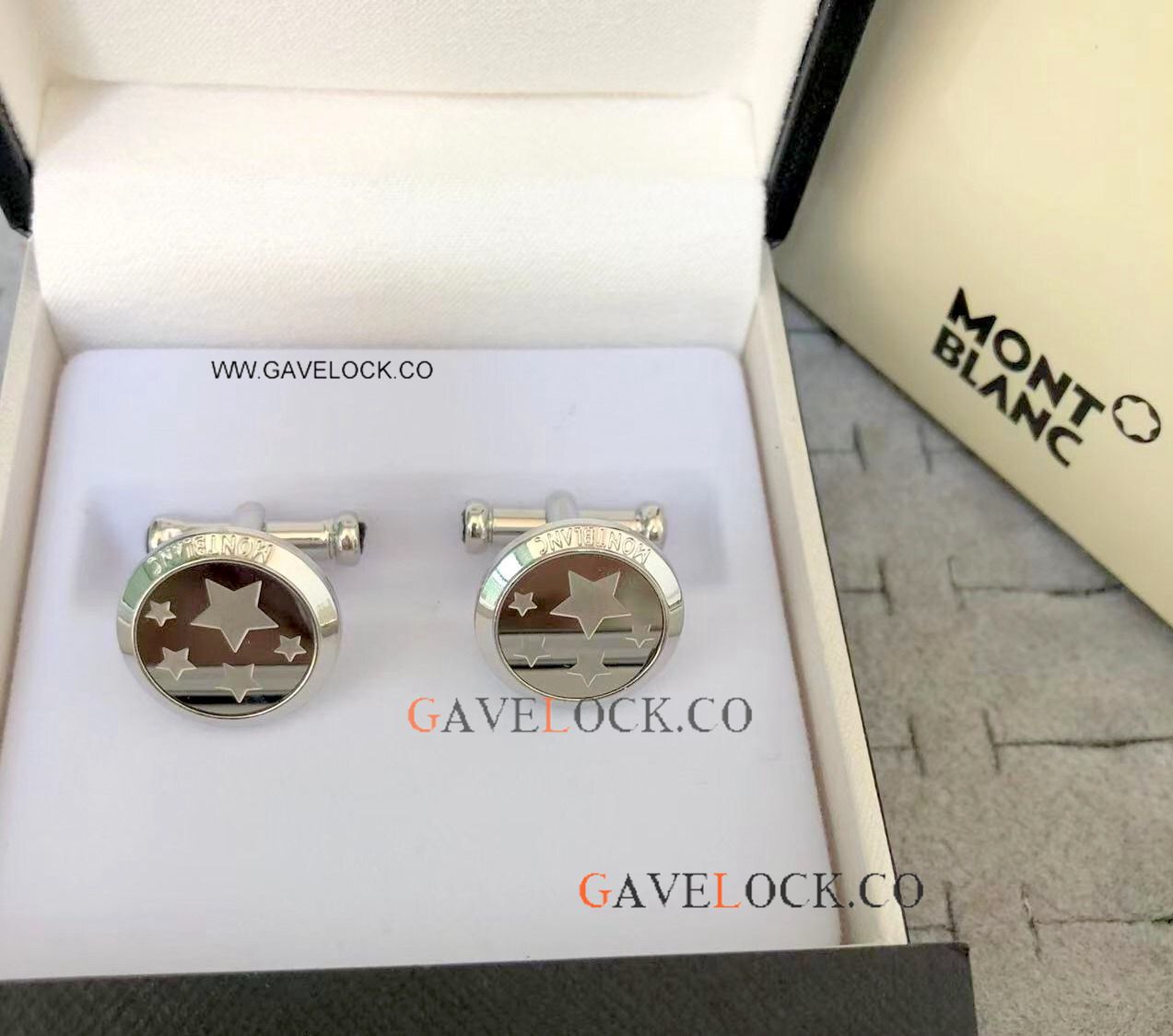 High Quality Mont blanc Silver Cufflinks for Sale